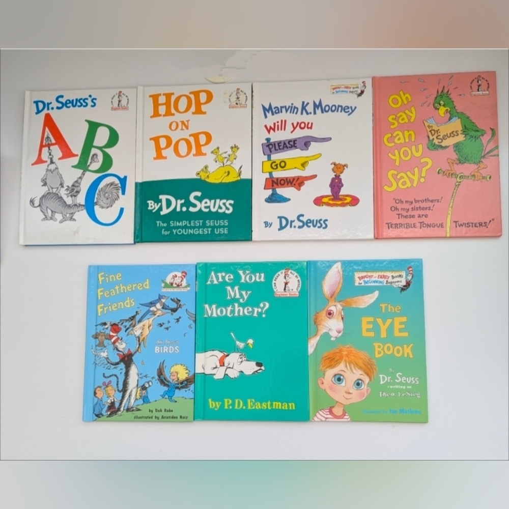Dr. Seuss Children's Hard Cover Book Collection - 7 Books